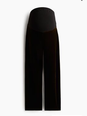 H&M MAMA (maternity) STRAIGHT PANTS dark khaki green medium